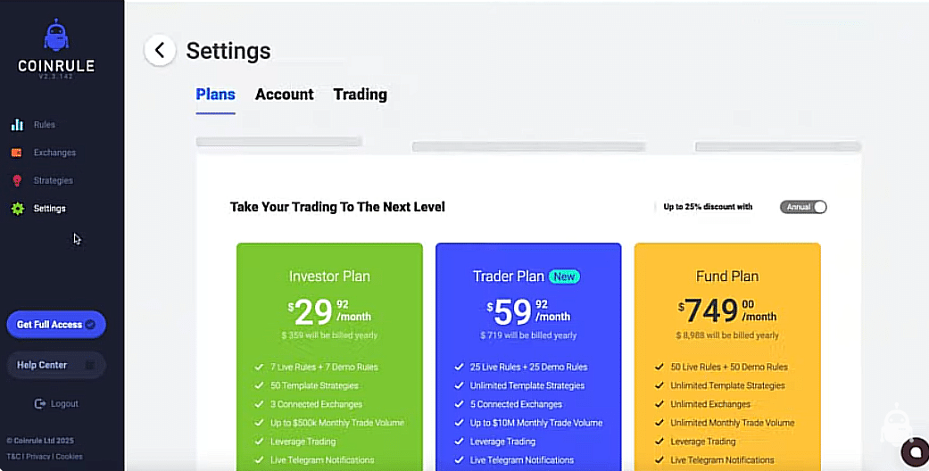 Crypto trading price